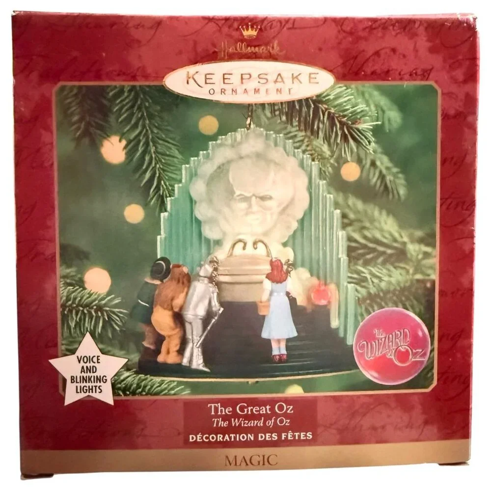 2000 Hallmark Keepsake Christmas Ornament The‎ Great Wizard Of Oz Voice & Lights